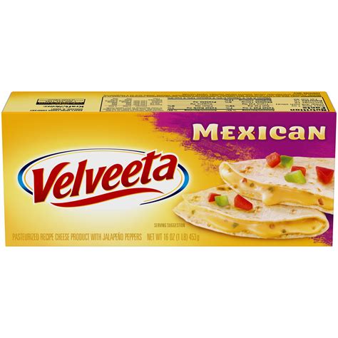 Velveeta Mexican Mild Cheese 16 oz Box - Kraft Recipes