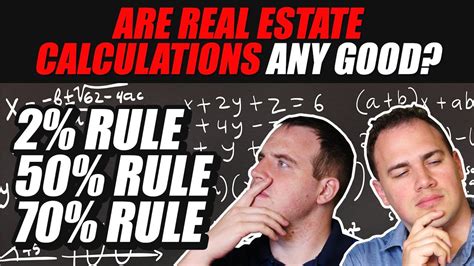 Are Real Estate Calculations Any Good Grading The 70 Rule 50 Rule