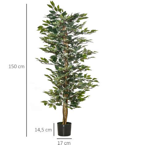 Arbre Artificiel Plante Artificiel Ficus Hauteur 1 5 M Tronc Branches