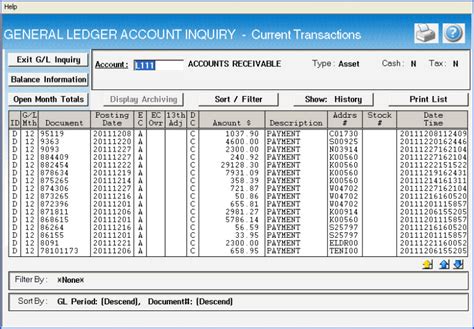 General Ledger Templates Examples Excel Pdf Formats