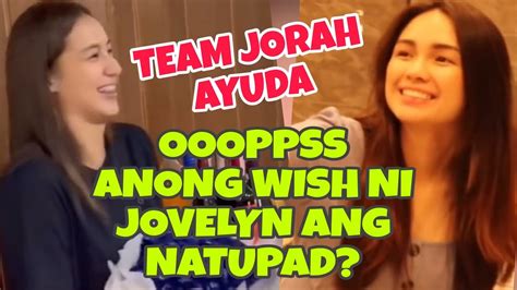 Team Jorah Ayuda Anong Wish Ni Jovelyn Nagkatotoo Nga Ba Dahil Kay Sarah Garcia🥰 Youtube