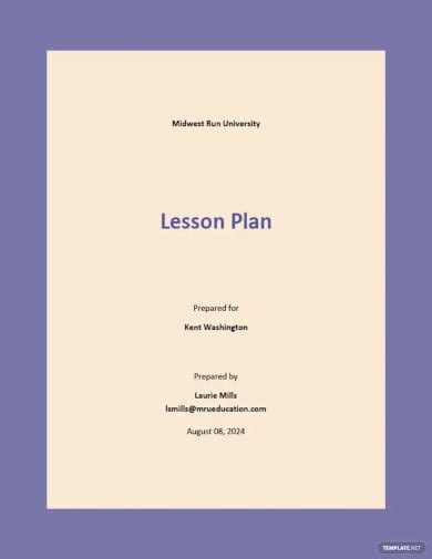 How To Make Create A Lesson Plan In Microsoft Word [templates