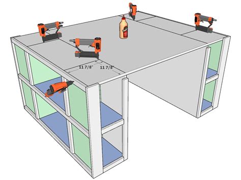 DIY Crafting Table Plan, Easy Craft Table Build, Beginner Guide - DIY ...