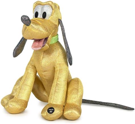Disney 100 Years Pluto Plush Glitter And Sound 30 Cm Animals Amazon