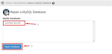 How To Repair MySQL Database Via CPanel WHM And PhpMyAdmin