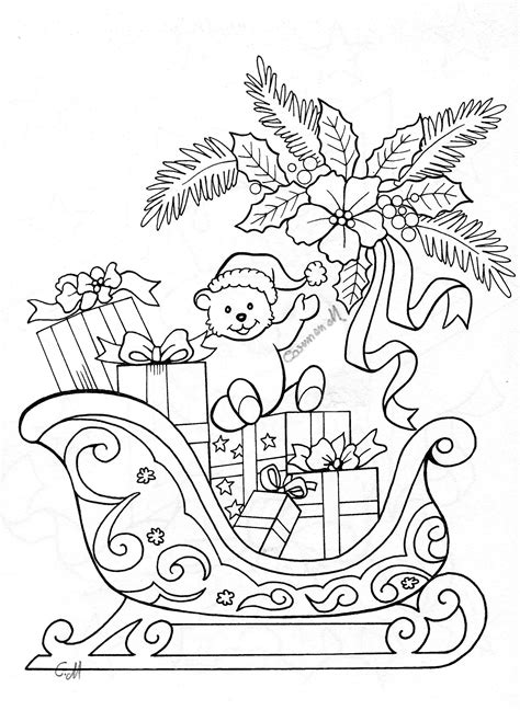 Christmas Coloring Pages Santa Sleigh 2020 Coloring Page Guide