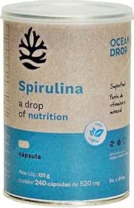 Spirulina Ocean Drop C Psulas Amazon Br