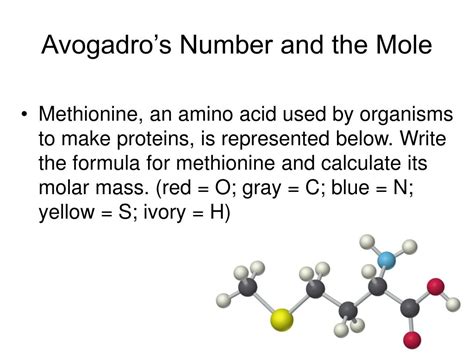 Examples Of Mole And Avogadro's Number