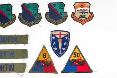 Bid Now: 21 Pcs U.S. Military Insignia Patches Incl Army - Invalid date EST