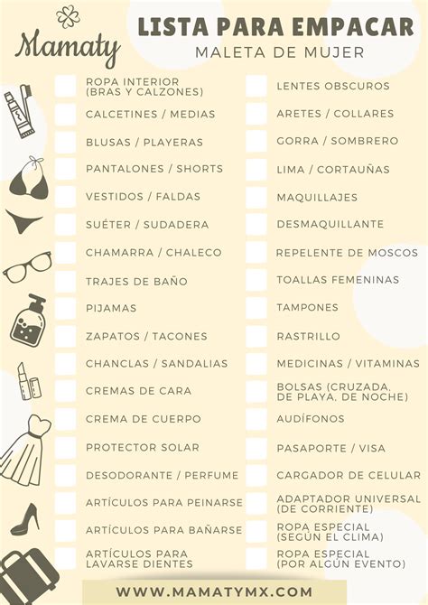 Checklist Lista De Viaje Para Imprimir Printable Templates Free