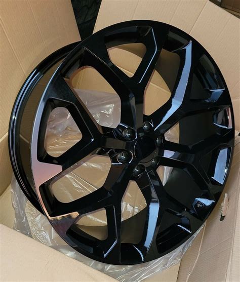 30 Inch Gloss Black Replica G09 Snowflake Wheels Rims 348 Cv98 Silverado 26 28 Ebay