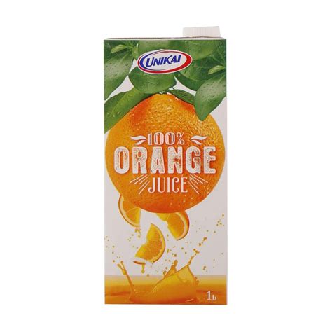 Buy Unikai Long Life Orange Juice No Added Sugar 1 Ltr Online In UAE