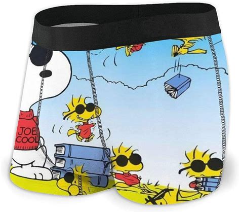 Liubt Cartoon Snoopy Mens Boxer Briefs Microfiber Mens Boxer Briefs 2 Pack At Amazon Mens