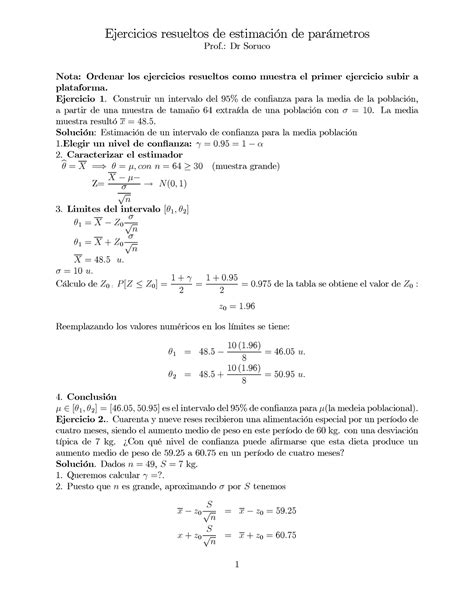 Estima Resueltos Resolucion De Examen Ejercicios Resueltos De