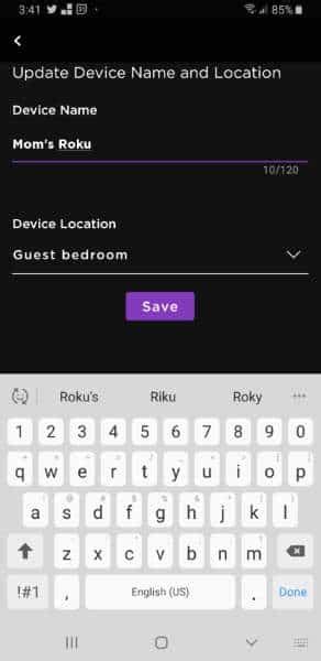 How To Change Roku Name