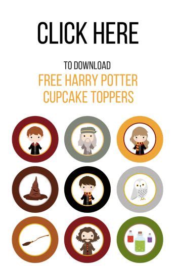 Harry Potter Cupcake Toppers Harry Potter Cupcakes Bolo Toy Story