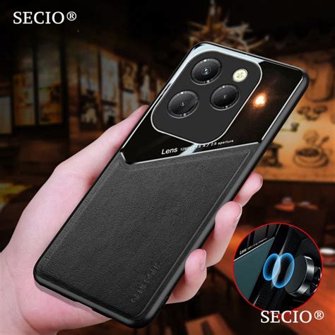 Чехол для Infinix Hot 40 и 40 Pro Инфиникс Хот 40 и 40 Про для магнитного авто держателя