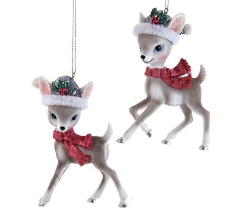 Festive Retro Deer Hooked On Ornaments