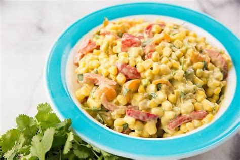 Creamy Tex Mex Corn Salad With Green Chile Dressing The Kitchen Magpie