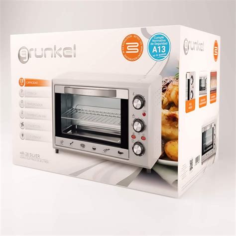 Grunkel HR 38 Forno de Mesa 38L 2000W Aço Inoxidável PcComponentes pt