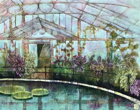 Emma Forrester Kew Waterlily House Gardens Painting No Naked Walls