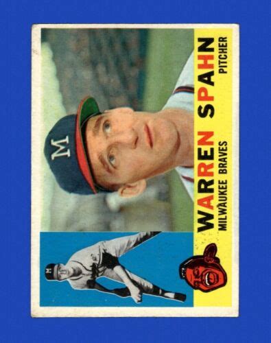 Topps Set Break Warren Spahn Vg Vgex Gmcards Ebay