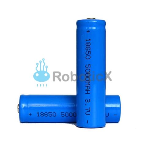 Lithium Ion Battery 18650 Cell 5000mah Roboticx