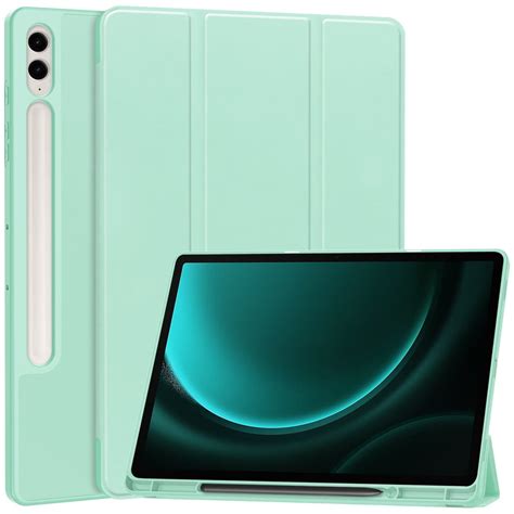 Etui Bizon Case Tab Lizard do Samsung Galaxy Tab S9 FE Plus miętowe