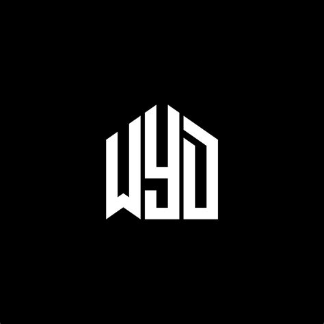 WYD letter logo design on BLACK background. WYD creative initials ...