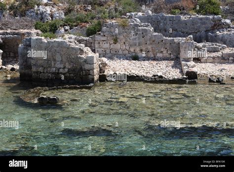 Sunken City Of Kekova Turkey Stock Photo Alamy