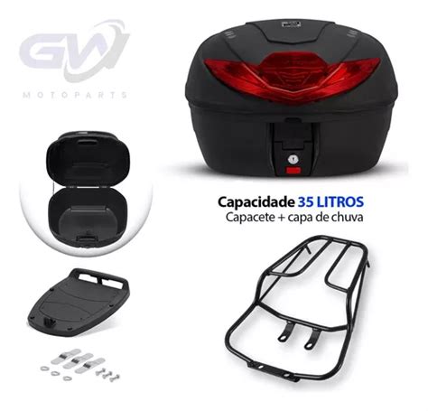 Baú 35 Litros Pro Tork Smart Box 4 Universal Bagageiro Frete grátis