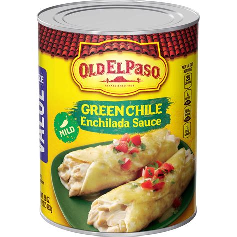 Green Chile Enchilada Sauce 28 Oz Sauces Old El Paso