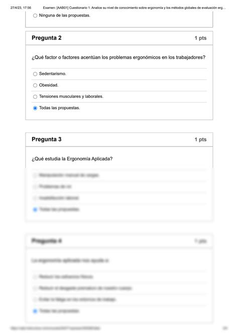 Solution Examen Aab Cuestionario Analice Su Nivel De Conocimiento