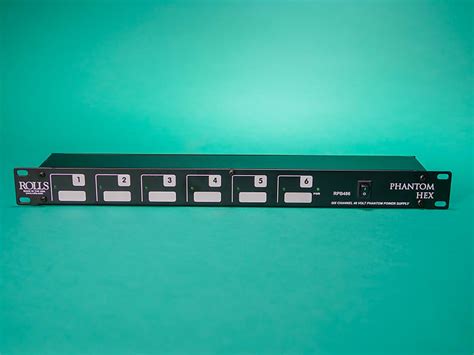 Rolls Phantom Hex Six Channel Phantom Power Supply For Reverb