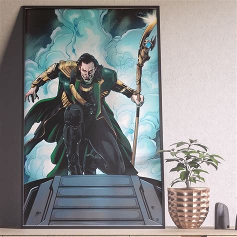 Loki Poster Loki Print Loki Loki Wall Art Tom Hiddleston Poster