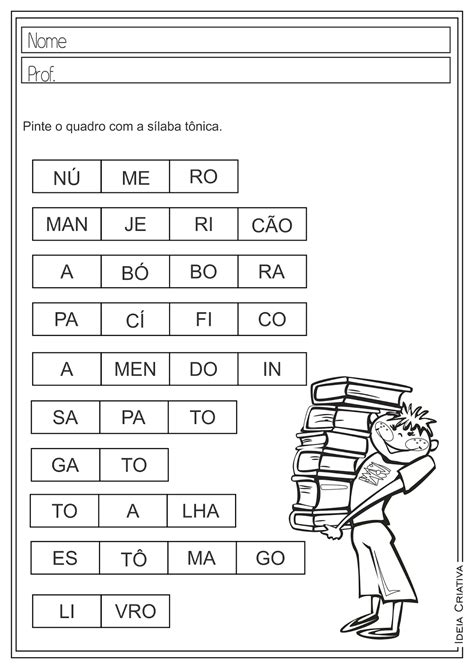 Atividades De Portugues Ano Silabas Retoedu