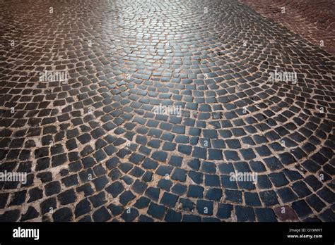 Texture Of Paving Stone Driveway Stock Photo Alamy