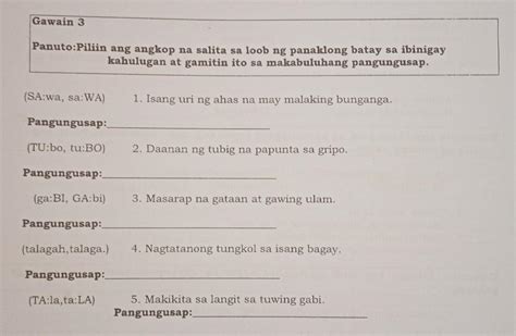 Suriin Ang Angkop Na Pahayag Kulay Ng Pahayag Ayon Sa Iyong Mga The