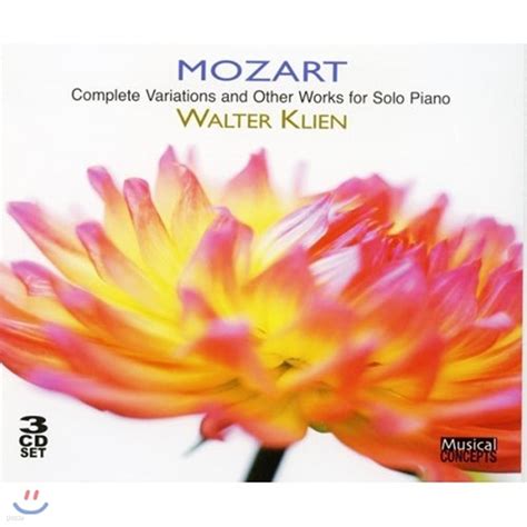 Walter Klien 모차르트 피아노 독주와 변주곡 전집 Mozart Complete Variations Other