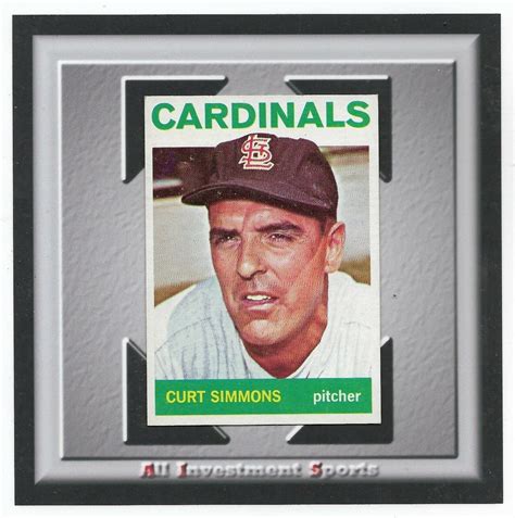 Topps Curt Simmons Nm Awesome Baseball Card Td Ebay