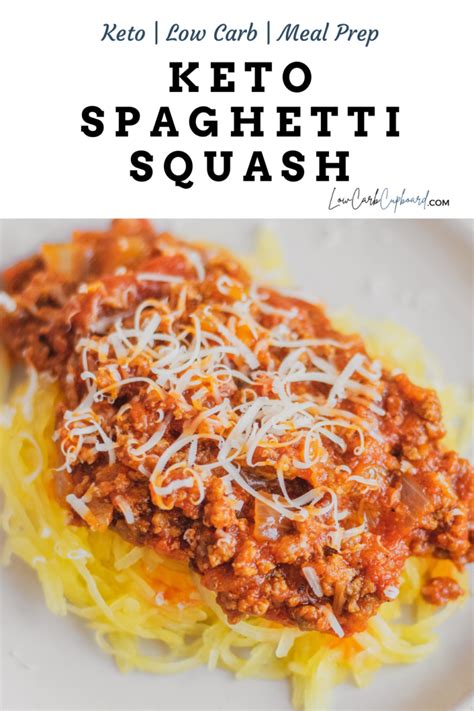 Keto Spaghetti Squash Easy To Make Keto Meal Prep Recipe