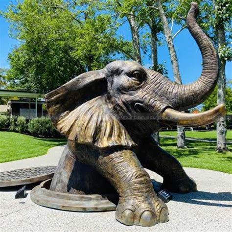 African Elephant Sculpture