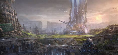 Mech World Environment By Artofjonathanpowell On Deviantart