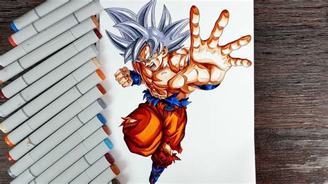 Mastered Ultra Instinct Goku Drawing Easy Full Body ...