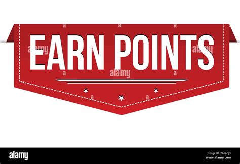 Earn Points Banner Design On White Background Vector Illustration