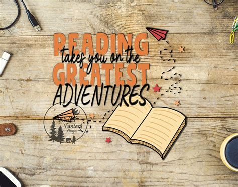 Uvdtf Decal Reading Takes You On The Greatest Adventures Book 1pc Water