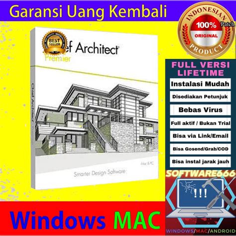 Jual Software Design 3d Model Chief Architect Premier X12 V22 Win