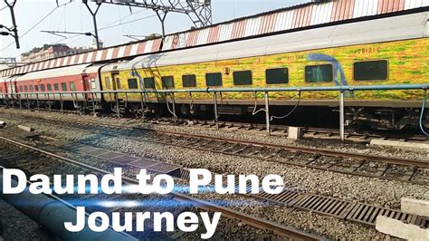 A Short Train Journey Compilation From Daund To Pune Onboard