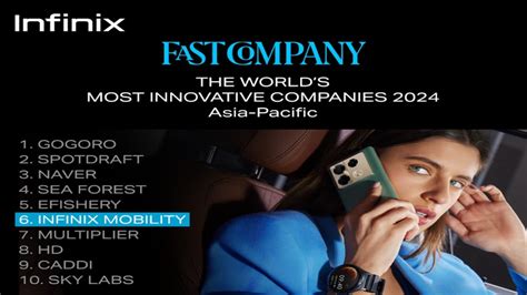 Infinix Raih Peringkat Perusahaan Paling Inovatif Menurut Fast