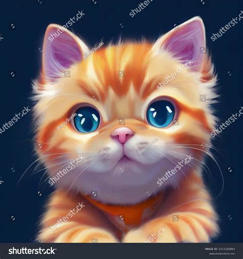 Cute Cartoon Cats With Big Eyes